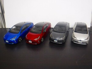 【D1103】TOYOTA トヨタ プリウス PRIUS 色見本 ミニカー 1/30 ディーラー展示用 カラーサンプル モデルカー 訳有 おまとめ 4台