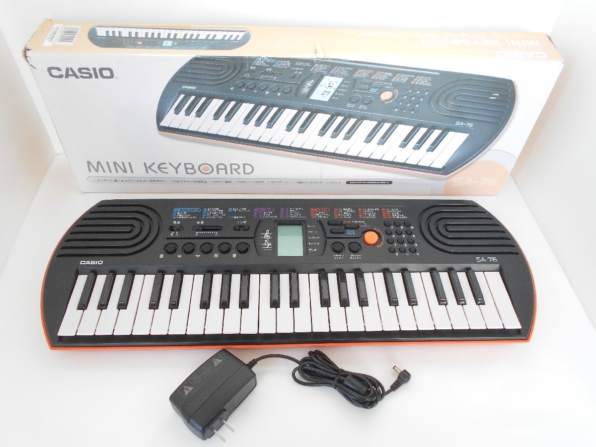 Yahoo!オークション -「casio sa-76 ミニキーボード」の落札相場・落札価格