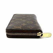 1円 良品 LOUIS VUITTON ルイ ヴィトン モノグラム ラウンド ファスナー レザー ジッピー ウォレット 長財布 K0601H_画像6