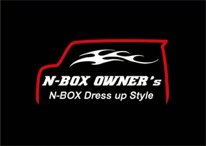 ホンダ N-BOX ボックス 赤枠ボディライン カッティング ステッカー