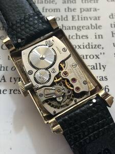 【美品】ロンジン LONGINES Cal.9L 10K GF 手巻 角型 角金