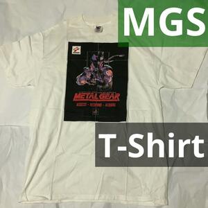 Tシャツ　メタルギア ソリッド　ソリッドスネーク　白　ホワイト　XLサイズ　METAL GEAR SOLID MGS