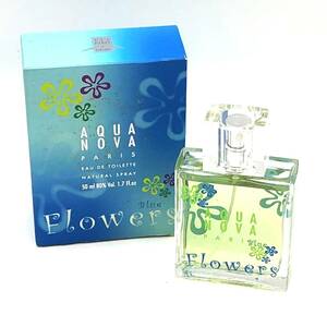 【未使用】VIA PARIS AQUA NOVA アクアノヴァ フラワーズ ブルー オードトワレ50ml/香水 フレグランス