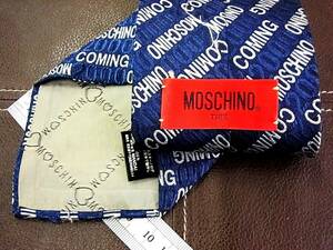 【在庫処分セール】5-9441ｚ◆【MOSCHINO】モスキーノ【ロゴ】ネクタイ◆