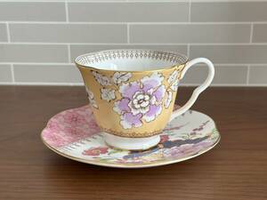 WEDGWOOD BUTTERFLY BLOOM ウエッジウッド バタフライ ブルーム ティー カップ & ソーサー 1客 レア 美しい 食器 花 