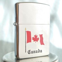 1111円～ ZIPPO 未使用 CANADA NIAGARA FALLS カナダ ナイアガラ ケース付 SILVER Color 廃盤 貴重モデル カナダ工場閉鎖_画像3