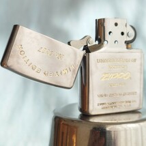 1111円～ ZIPPO 美品 未使用 LIMITED EDITION №0117 SILVER PLATE ジッポ 1994ジッポー オイルライター USA SILVER 限定_画像3