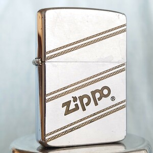 1111円～ ZIPPO 美品 イタリック 1985年製 ジッポ 超貴重モデル ジッポー SILVER Color オイルライター USA 