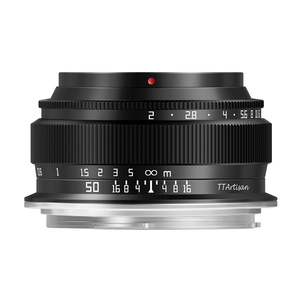 銘匠光学 TTArtisan 50mm f/2 単焦点レンズ キヤノンRFマウント ブラック フルサイズ 標準