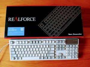 東プレ R2-USV-IV (アイボリー) REALFORCE 無接点 変荷重 英語104キー キーボード