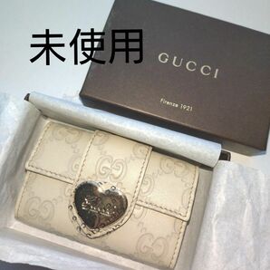  GUCCI６連キーケース グッチシマ アイボリー