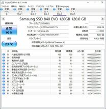 SAMSUNG 2.5インチSSD 840EVO MZ-7TE120 120GB SATA #11606_画像2