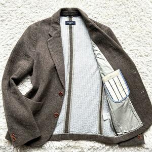 Paul smith ★良品★ ポールスミス テーラードジャケット コットンジャケット ２B ノーベント シングル 灰色 グレー M メンズ