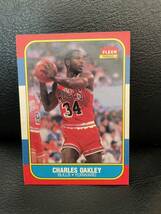 【NBA rare】CHARLES OAKLEY 86 FLEER /RC_画像1