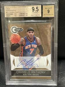 【NBA rare】CARMELO ANTHONY 10-11Totally Certified/auto/totally gold 10シリ