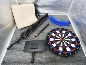 SEGA セガ★DARTSLIVE/ダーツライブ ダーツボード ZEROBOARD ゼロボード スタンド・スローマット付き 状態良好★中古品「管理№NR357」