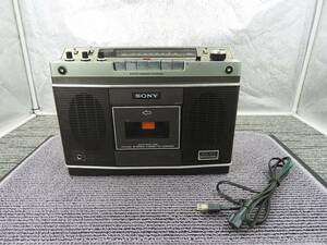 【希少 昭和レトロ】SONY ソニー★ラジカセ マイクインマチック STEREOⅡCF-2550 1972年発売 純正コード付 通電・ラジオOK★ジャンク NR455