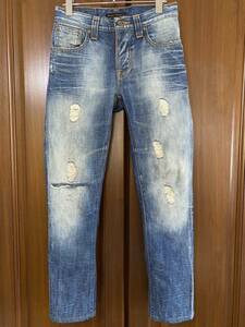 Nudie Jeans ヌーディージーンズ　デニム　ジーンズ　ダメージ加工　サイズ28