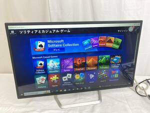 【JN68】(O) I-O DATA 31.5型 液晶モニター LCD-DF321XDB ブラック DisplayPort搭載 広視野角ADSパネル採用 通電動作確認済み 中古現状品