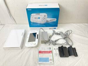 【IE51】(O) Nintendo Wii U White Premium Set WUP-101(01) 任天堂 WiiU プレミアムセット 初期化済み 通電動作確認済み 中古現状品