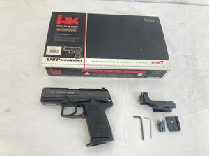 【OM42】(O)HECKLER&KOCH GMBH XV 002692 ガスガン HK USP COMPACT 9×19㎜ H&K KSC JASG ケ－エスシー 元箱 ジャンク扱い 中古現状品