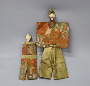 ■即決■ 江戸時代中期 古式立雛 男雛高さ37cm ひな人形 雛人形 立雛 紙雛
