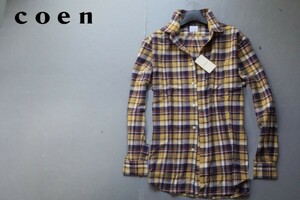 新品▼ユナイテッドアローズ coen ビエラ ネルシャツ チェックシャツ/XL