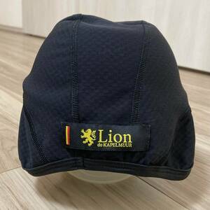 送料無料★美品 カペルミュール ONE SIZE ウインター スカルキャップ 冬用 インナーキャップ 正規 Lion de KAPELMUUR 良質品 D883 ブラック