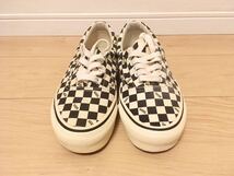 【美品ヤケ有り特価直接引取可】VANS/バンズ VAULT OG ERA LX CHECKER US8 26㎝ スニーカー エラ メンズ 白黒_画像2