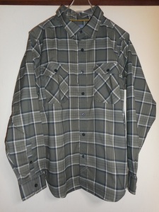 MOUNTAIN HARDWEAR(マウンテンハードウェア) ストレッチ素材 化繊シャツ「ストレッチストーンフランネルロングスリーブシャツ」 Sサイズ