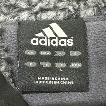 国内正規品■adidas (アディダス) CRIMA WARM 中綿入り 防寒 フード付き ベンチコート ロング丈 黒ブラック L ダウンジャケット_画像8