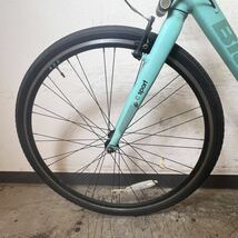 254＊中古品 Bianchi ビアンキ C-SPORT1 アルミクロスバイク SHIMANO Acera 24段ギア 700×35C 現状品＊_画像3