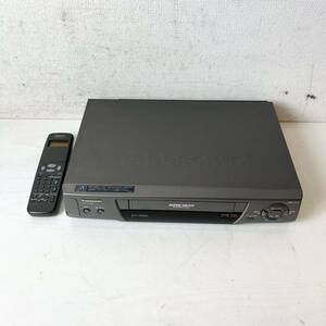 292＊中古品 Panasonic パナソニック NV-H100 ビデオカセットレコーダー 貴重 レア ヴィンテージ リモコン付き 通電確認済み＊