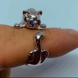 レディース ニャンコ　猫　リング　指輪　アクセサリー