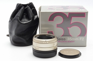 [美品] CONTAX G Planar 35mm f2 T* 元箱一式 コンタックス プラナー #159800