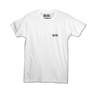 AC/DC バンドTシャツ エーシー・ディーシー About To Rock WHITE [Back Print] XL