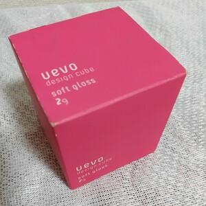 【未開封】ウェーボ デザインキューブ (uevo design cube) ソフトグロス 80g ヘアワックス クリア 80グラム　日本製　1121-D2-SA23