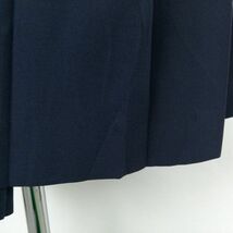 1円 セーラー服 スカート ネクタイ 上下3点セット 大きいサイズ 中間服 白2本線 女子 学生服 中学 高校 白 制服 中古 ランクC NA3326_画像8