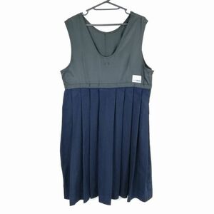 1円 ジャンパースカート バスト98 ウエスト88 冬物 女子 学生服 中学 高校 紺 制服 中古 ランクC NA3864