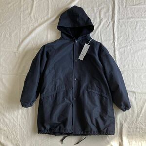 20aw COMOLI コモリ　コットン　シルク　フーデッド　NAVY ネイビー　size1 タグ付　美品　スタイリスト私物　auralee 名作　希少　完売品