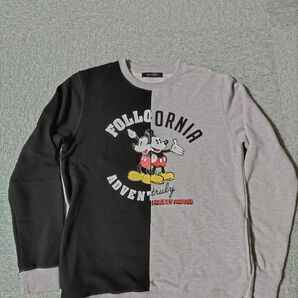 ナノ・ユニバース リメイクスウェット 長袖 カットソー トレーナー 腰にポケット有り