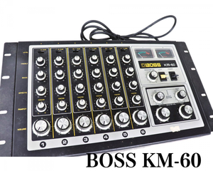 希少ビンテージ、、、 Roland BOSS / ボス mixer Km-60 アナログミキサー 主要部分動作確認済み 050JZBZ58