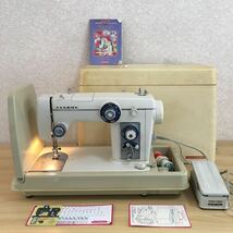 JANOME ジャノメ MODEL 801 ミシン レトロミシン 手工芸 裁縫 裁縫道具 ハンドクラフト レトロ アンティーク フットペダル付き 11 ス 4518_画像1