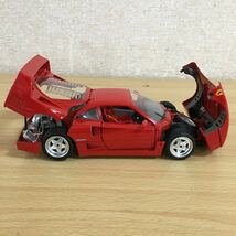 Bburago ブラーゴ BRAGO フェラーリ Ferrari F40 1/18 1987 イタリア製 レッド 赤 自動車 車 ミニカー モデルカー おもちゃ 11 ス 4524_画像10