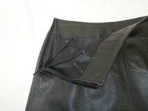レディース　　牛皮　レザー　ヒップボーン　　台形ミニスカート　　ブラックカラー　　Ｍサイズ　　新品_画像6