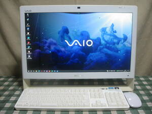 （地デジ視聴対応) ＃＃ SONY VAIO VPCJ238FJ Windows 10 Home ＃＃（SSD搭載で高速起動)