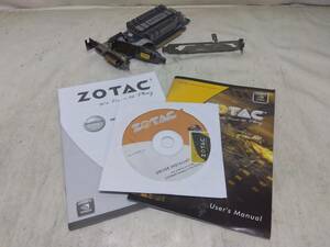 2311161☆1円スタート　グラフィックボード（ロープロ・フルハイト）☆ZOTAC nVidia GeForce 210 512MB☆レターパックプラス発送