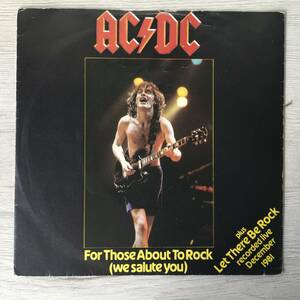 AC/DC FOR THOSE ABOUT TO ROCK UK盤