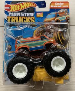 ホットウィール　 モンスタートラック　★　ダッジ ラム バン　★　ミニカー　★　Hot Wheels MONSTER TRUCKS　 DODGE RAM VAN　★　新品