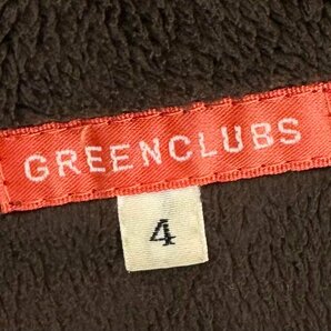 GREENCLUBS グリーンクラブ × ハンナバーベラ コラボ ヨギベア クマゴロー フェイク ムートン ジップアップ ベスト 4/L 茶 ライカ ゴルフの画像6